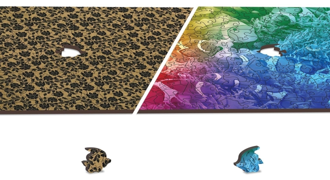 Double-sided 2-in-1 puzzle for twice the fun