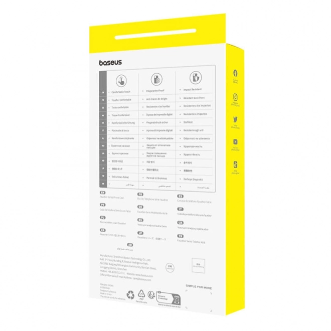 Custodia magnetica per iPhone 15 Baseus Serie Fauxther arancione