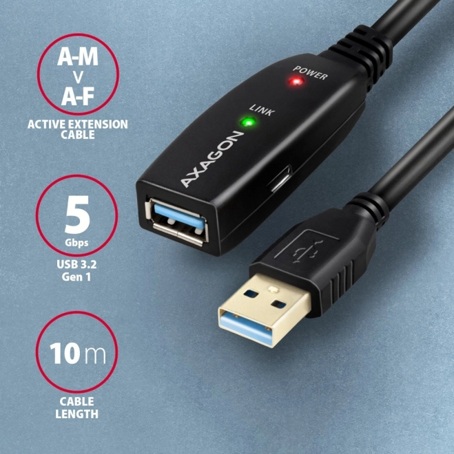 Active USB 3.2 Gen 1 Extension Cable 10m