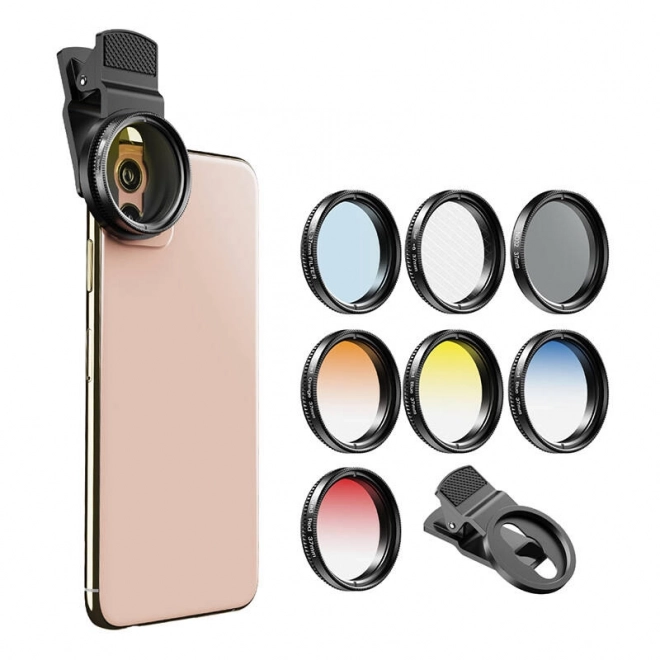 Apexel 37mm-es telefon objektív és szűrőkészlet