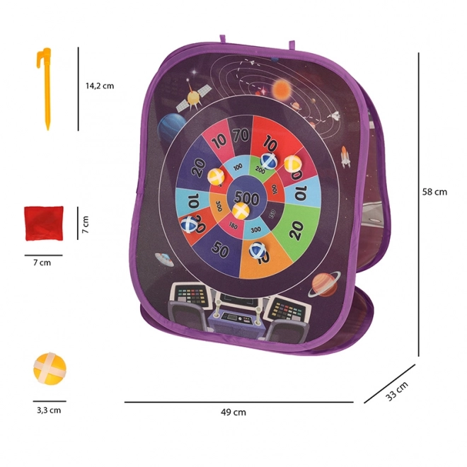 Throwing Game with Velcro Balls and Bags Set