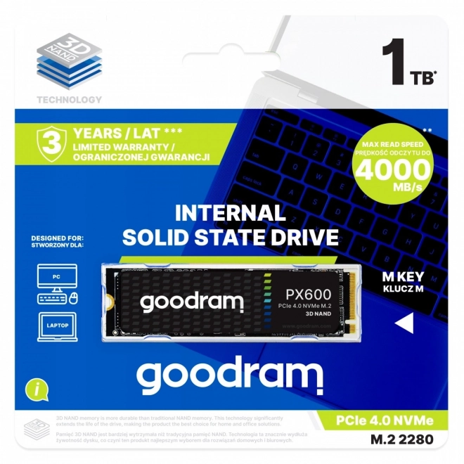 SSD Goodram PX600 1TB M.2 PCIe NVMe