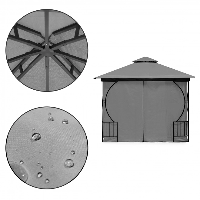 Kerti pavilon sátor 3x3 m
