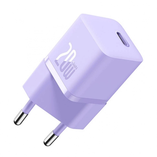 Mini caricabatteria da parete Baseus GaN5 20 W viola