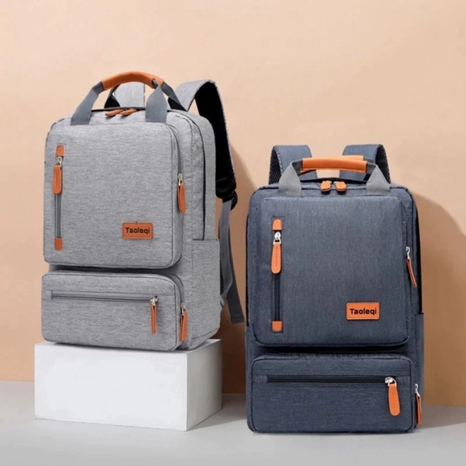 Zaino scolastico grigio chiaro