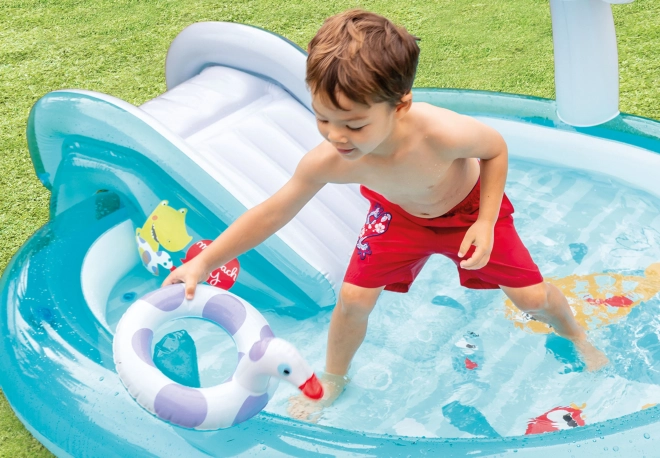 Piscine gonflable pour enfants avec toboggan INTEX