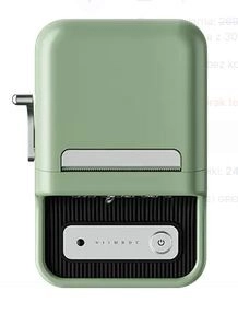 Portable thermal label printer in green color