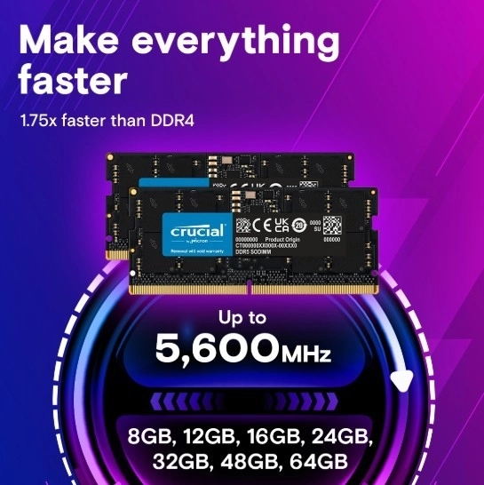 Memory DDR5 SODIMM 24GB/5600 (2x12GB) CL46