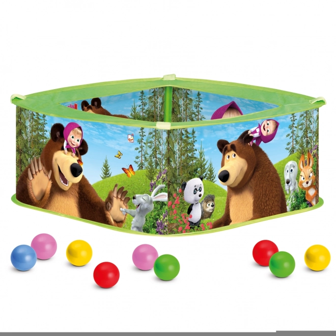 Children's Ball Pit with Balls Masha and the Bear
