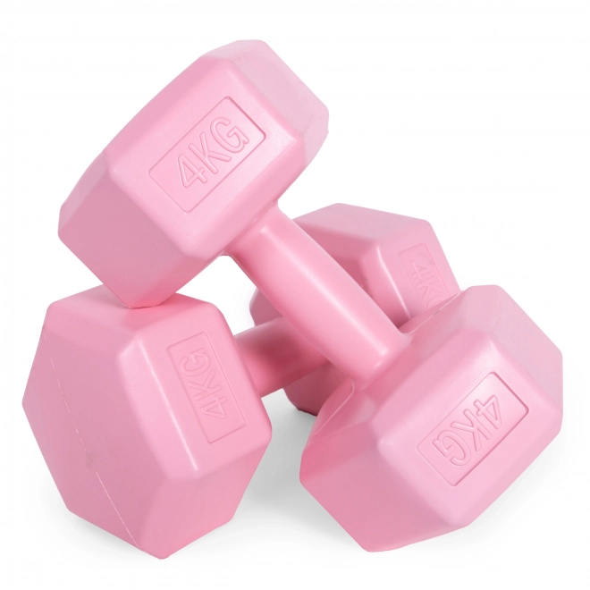 Pink Dumbbell Set by ModernHome 2x4 kg