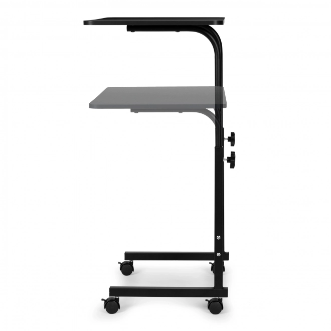 Mobile laptop table with wheels for sofa and armchair