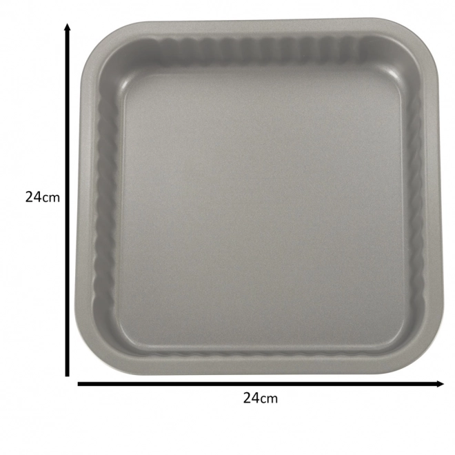 Szürke non-stick tortaforma 24cm x 24cm