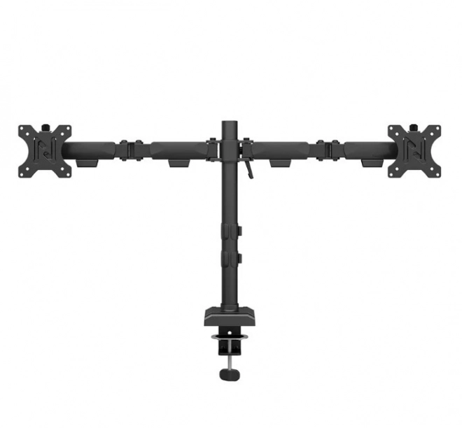 Adjustable dual monitor arm