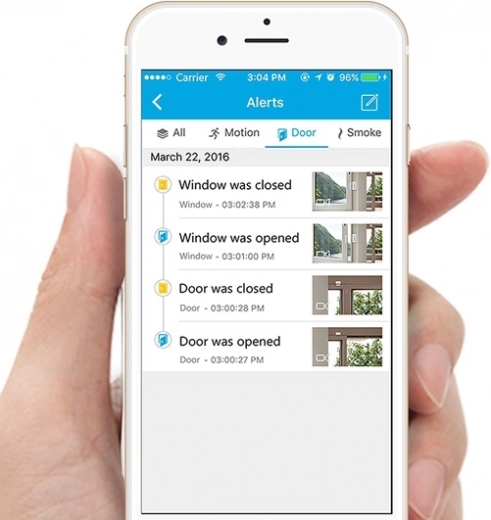 Snelle meldingen in de Zmodo-app