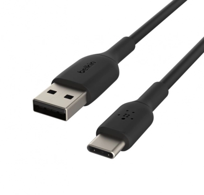 Black PVC USB-C Cable 15 cm