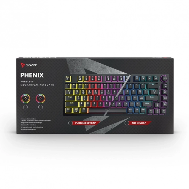 Wireless Mechanical Keyboard with Gateron Yellow Pro Switches