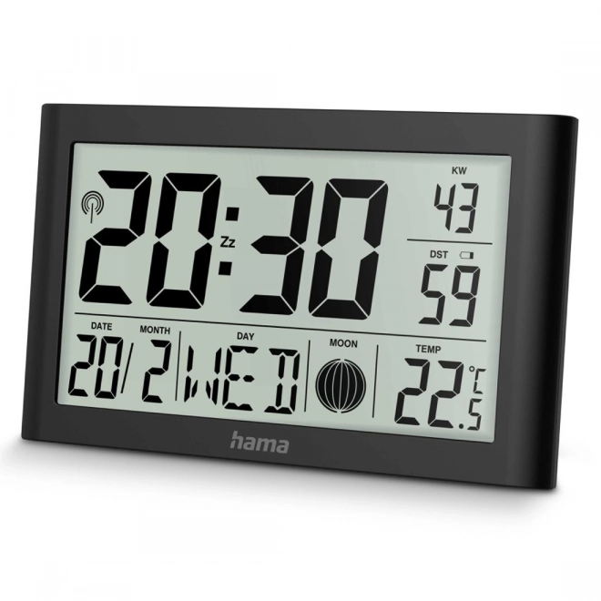 Digital Wall Clock Martinique Black