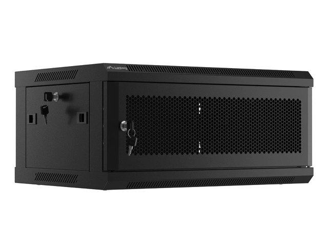 Lanberg Hanging Server Cabinet 4U 19 Inch Perforated Doors Black