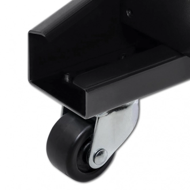 Set of wheel casters without brakes for rack cabinets
