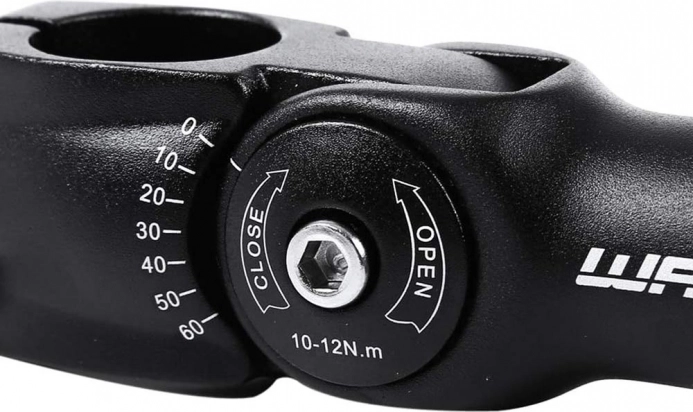 Precise 0–60° angle adjustment