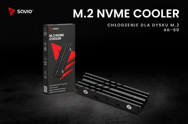 Dissipatore per SSD M.2 NVME 2280