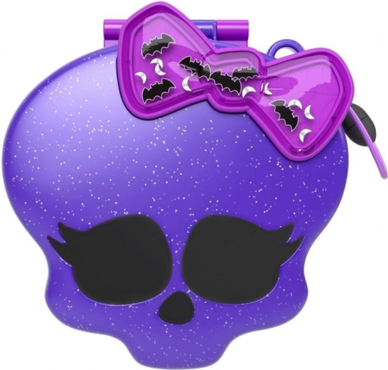 Iconic skull design with glittery bow