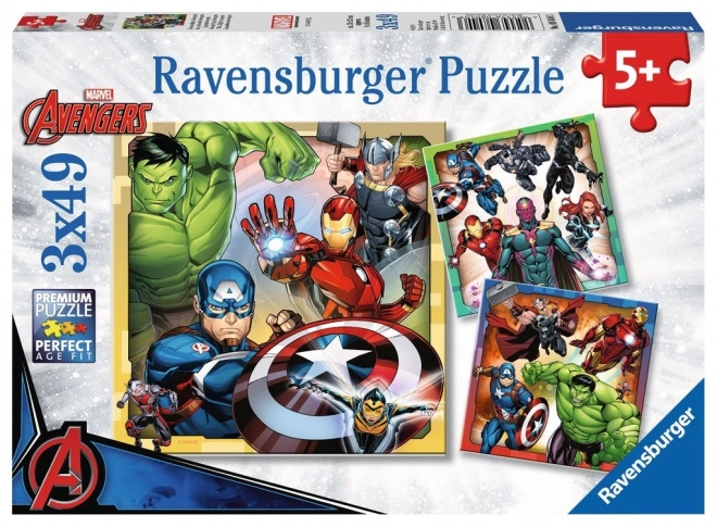 Puzzle Ravensburger Marvel Avengers 3x49 kom
