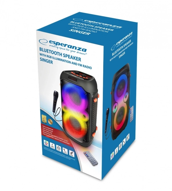 Portable Bluetooth Speaker with LED RGB Lights