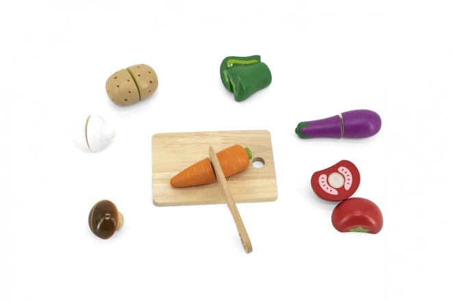 Set di taglio in legno - verdura per bambini