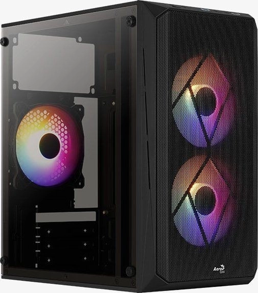 Schwarzes Mini-Tower-Gehäuse ARGB USB 3.0