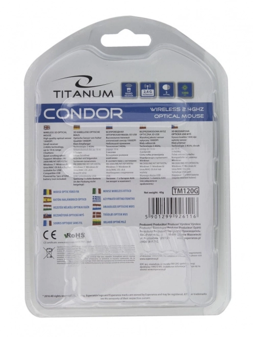 Mouse wireless Condor 3D