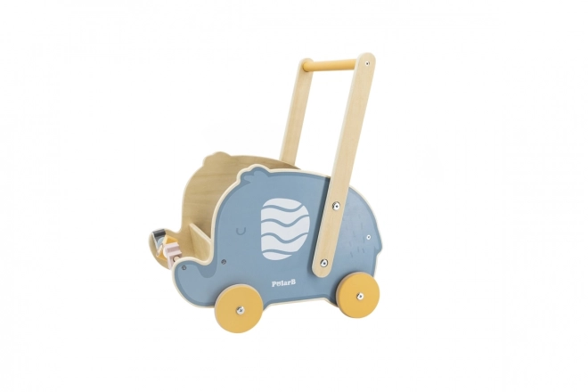Girello in legno con elefante