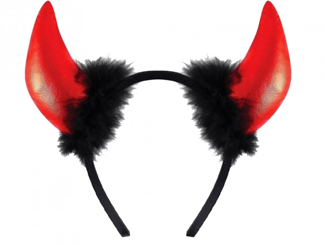 Čelenka s ďábelskými rohy na Halloween