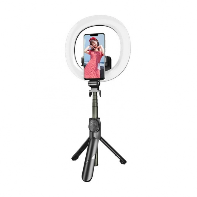 Puluz Selfie Stick and Tripod with LED Ring Light