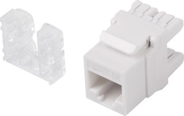 Module keystone RJ45 LSA UTP cat. 6, 180° pour boîte d’encastrement