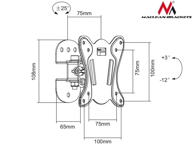 Supporto per TV o monitor 13-27 pollici