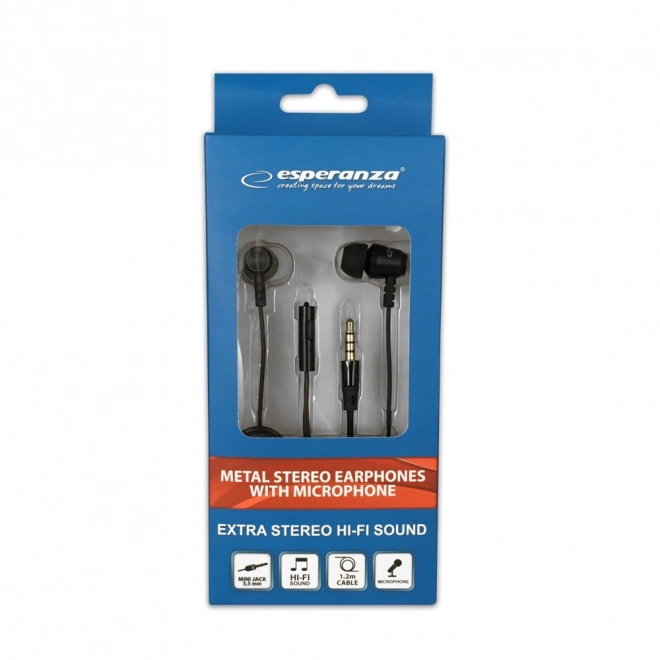 Metal Earphones with Microphone
