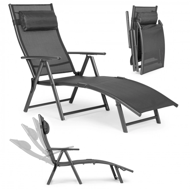 Foldable Beach Garden Lounger with Adjustable Backrest by MultiGarden