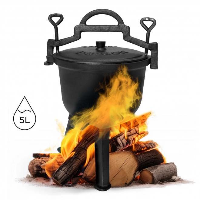 Cast Iron Pot 5L for Campfire MultiGarden