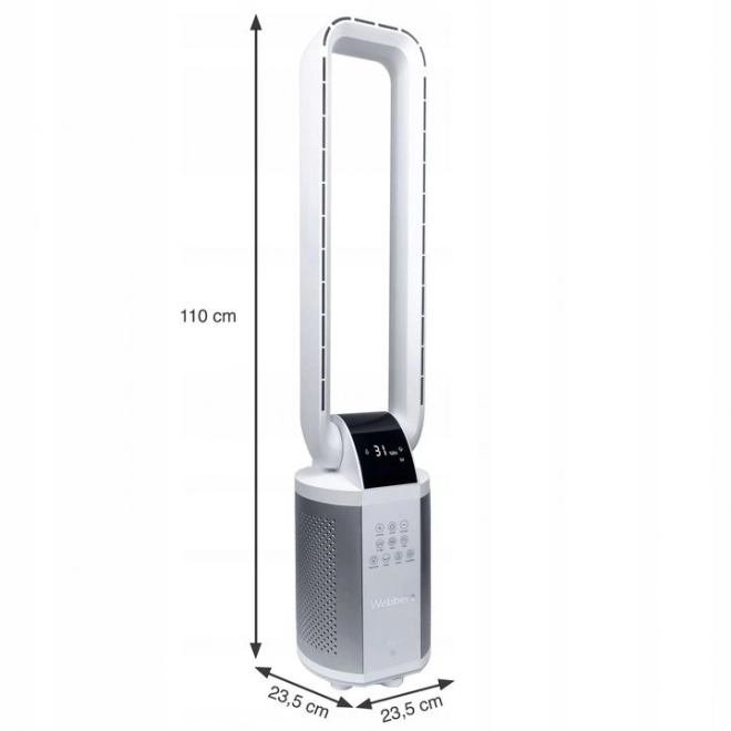 WEBBER WB1820 ventilatore senza pale bianco con umidificatore