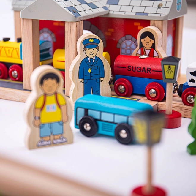 Bigjigs Rail Wooden Railway Mountain Road 112 Pieces