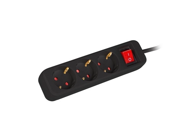 Extension Cord 1.5m with 3 Outlets