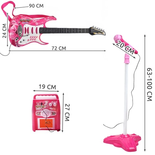 Microphone on stand, height 63–100 cm