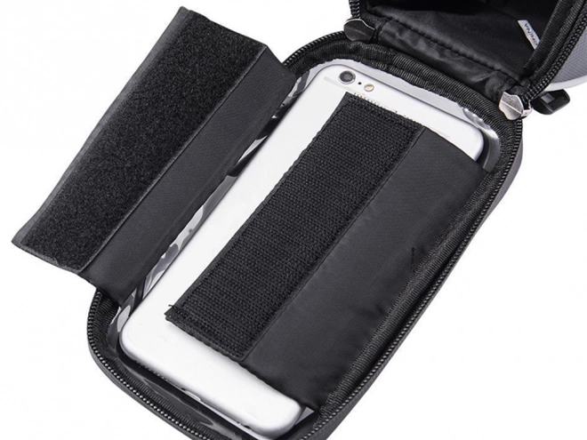 Borsa impermeabile per bicicletta con supporto per telefono