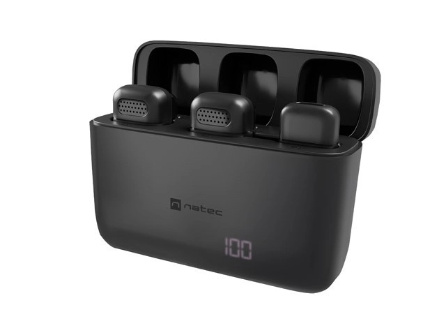 Natec Hopper Wireless USB-C Lavalier Microphone Set