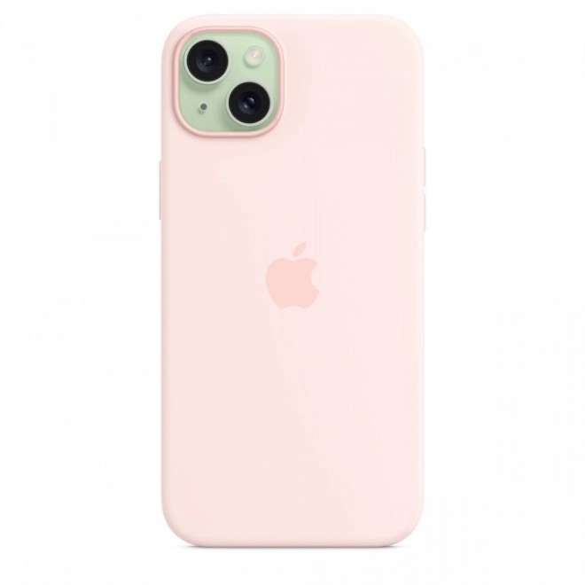 Custodia in silicone MagSafe per iPhone 15 Plus - rosa chiaro
