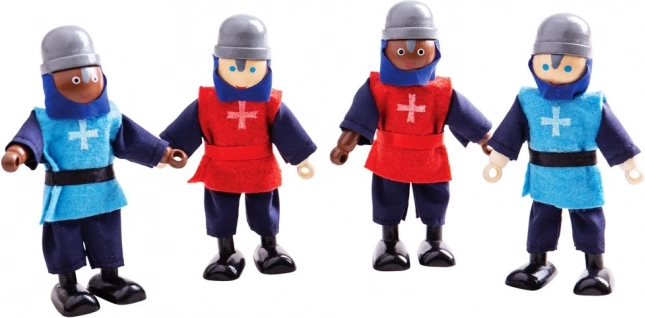 Quatre chevaliers détaillés pour de grandes aventures