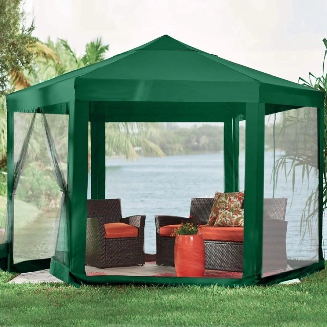 Garden Event Pavilion with Mosquito Net, Green