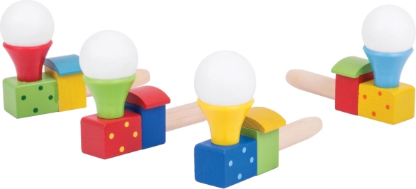 Vier vrolijke kleurvarianten