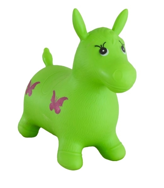 Bouncy Horse Rubber Green